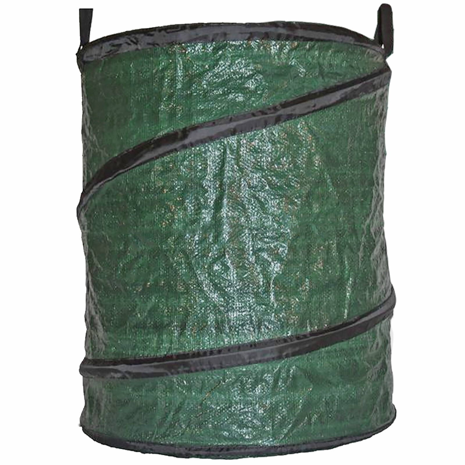 Spares2go Pop Up Garden Bag Large Reusable Carry Handles Waste Bin Refuse Sack 90L - Image 2