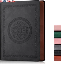 300  Pages  Leather  Dotted  Journal  Notebook ,  Softcover  Leather  Dotted  Jo