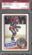 GREG GILBERT 1984 TOPPS #93 - PSA 9 MINT - ISLANDERS - LOW POP! - #213