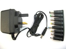 1 AMP 9 VOLT AC/AC MAINS POWER ADAPTOR SUPPLY CHARGER TRANSFORMER (MULTI JACK)
