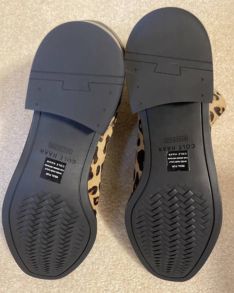 Mujer Cole Haan Kimberly Impermeable Estampado Animal Pelo de becerro Botín al Tobillo Talla 9 Foto 3 de 3