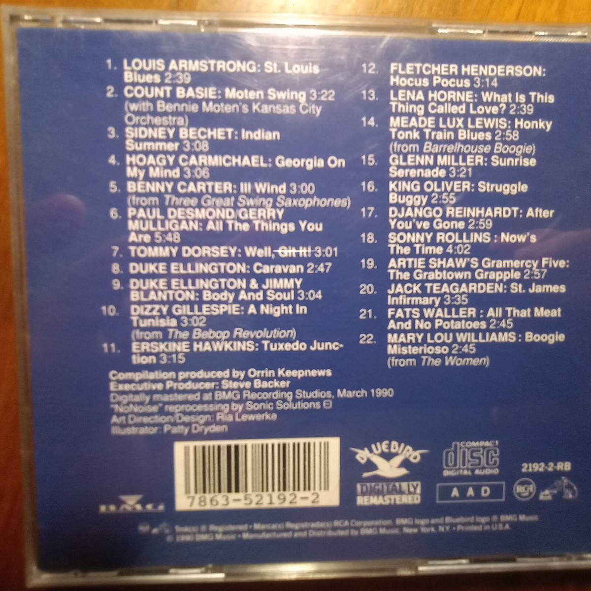 The Bluebird Sampler 1990-cd Jazz Various Artists w complete