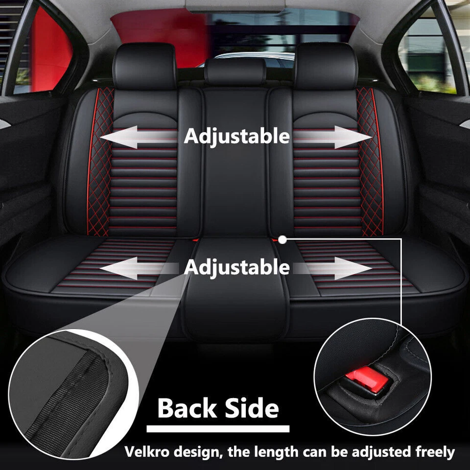 For Acura TLX RDX MDX ILX TSX Leather Car Seat Cover Full Set 2/5 Seat Protector Foto 4 de 4