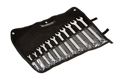 Wright Tool 711 Wrightgrip 12-Point Combination Wrench Set, 11-Piece, Silver