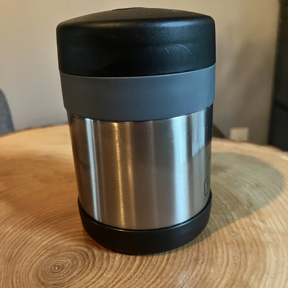 Termo 10 oz. Tarro de comida de acero inoxidable aislado al vacío con cuchara para niños Foto 3 de 4