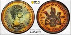 C006 Canada 1971 British Columbia Specimen Silver Dollar PCGS SP66. Nicely toned