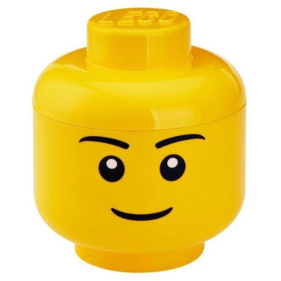 LEGO Large Yellow Storage Head Boy, Brand New - Image 3 of 3