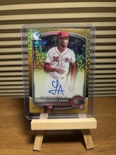 2025 Bowman Chrome Baseball Liberts Aponte Autograph Gold Mojo /50