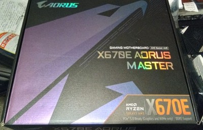 Gigabyte X670E AORUS MASTER AMD AM5 eATX Motherboard DDR5 USB 3.2 WiFi 6E - New