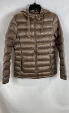 Andrew Marc Women's Brown Packable Lightweight Down Puffer Jacket Size S