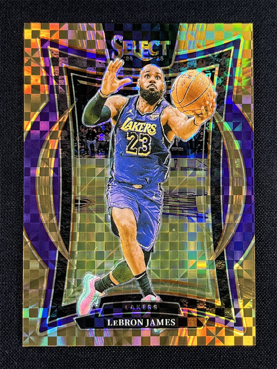 2024-25 Panini Select LeBron James #54 Concourse Copper Checkerboard Prizm /49