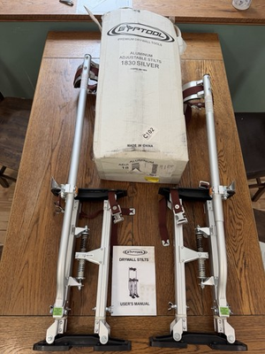 #ad Gyptool D1830 Drywall Stilts amp; Manual Open Box Never Used New $145.00