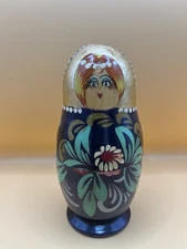 Matryoshka Russian Doll Nesting Set of 5 Hand Painted