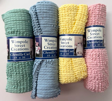 Chenille 18x30 Wimpole Street Creations Lot of 4 Assortment Sew Craft Doll Quilt
