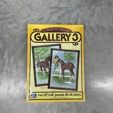 NEW VTG 1978 SEALED Oil Paint By Number Horse by CRAFT MASTER