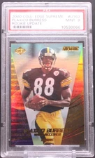 Plaxico Burress #U163 2000 Collector's Edge Supreme Update RC PSA 9 MINT