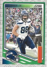 2025 Panini Score AJ Barner Scorecard SP Seattle Seahawks