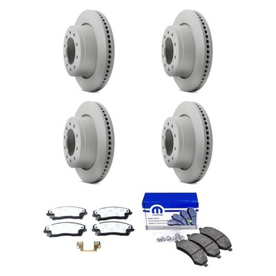 For Dodge Charger 13-18 Mopar Front & Rear Brake Kit w Semi-Metallic Pads