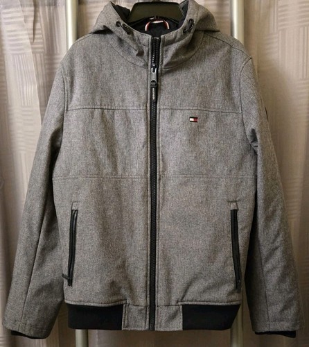 Tommy Hilfiger Softshell Hooded Heather Winter Jacket Sz Medium - Picture 2 of 13