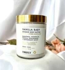 TRULY Beauty Shimmer Vanilla Baby Body Butter w/ Bakuchiol & Niacinamide~ 6.7 oz