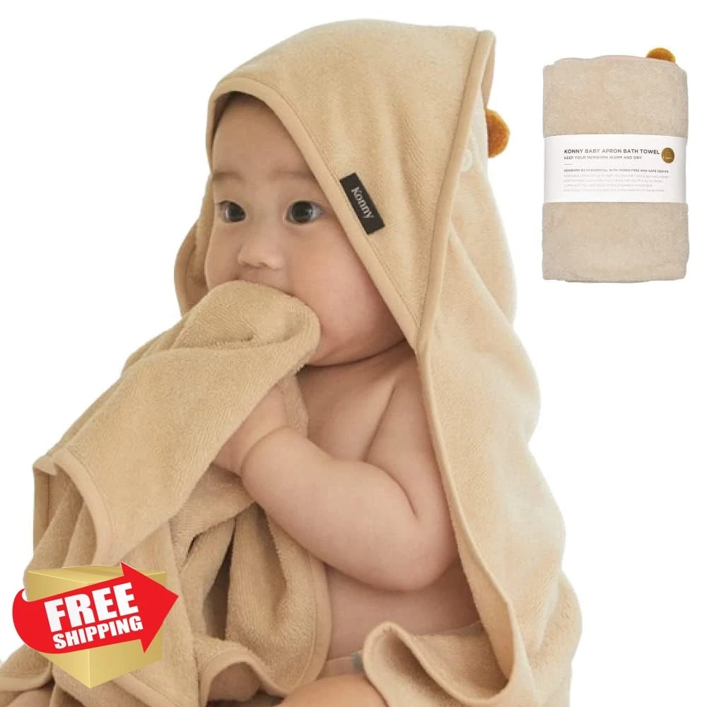 Konny Baby Hooded Towel New Beige 0-3Y