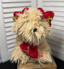 Dan Dee Spinning Animated Brown Dancing Christmas Dog Puppy Jingle Bells NEW