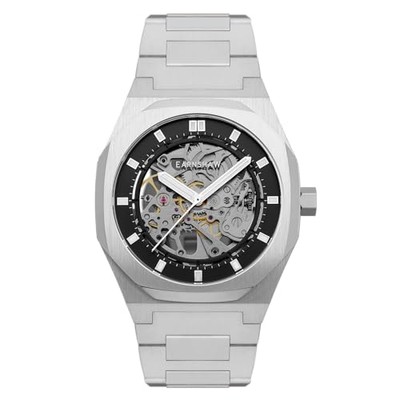 Thomas Earnshaw Herren 42mm Drake Skeleton Automatik Rauchgrau ES-8142-22