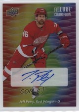 2023-24 Upper Deck Allure Color Flow Full Rainbow Jeff Petry #CFA-JP Auto 02u2