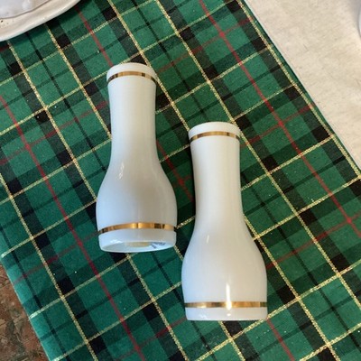 Vintage Royal Worcester Porcelain SALT & PEPPER SHAKERS England