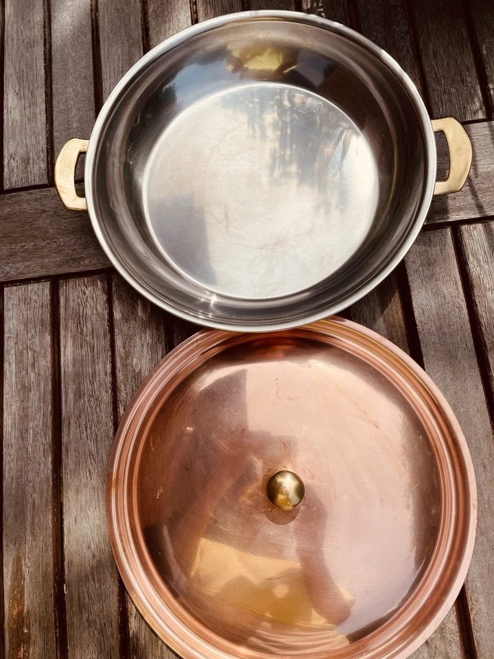 SPRING Switzerland Culinox Gourmet Edelstahl / Kupfertopf  ∅ 25 cm / H 4 cm - Bild 2 von 4