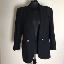 kasper black blazer jacket 8