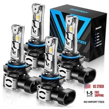 9005 9006 Bulbs Combo, 64,000LM 800 Brighter with 9005 9006 Cool White