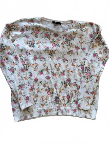 Pretty floral print jumper from Mango Casual, size S.