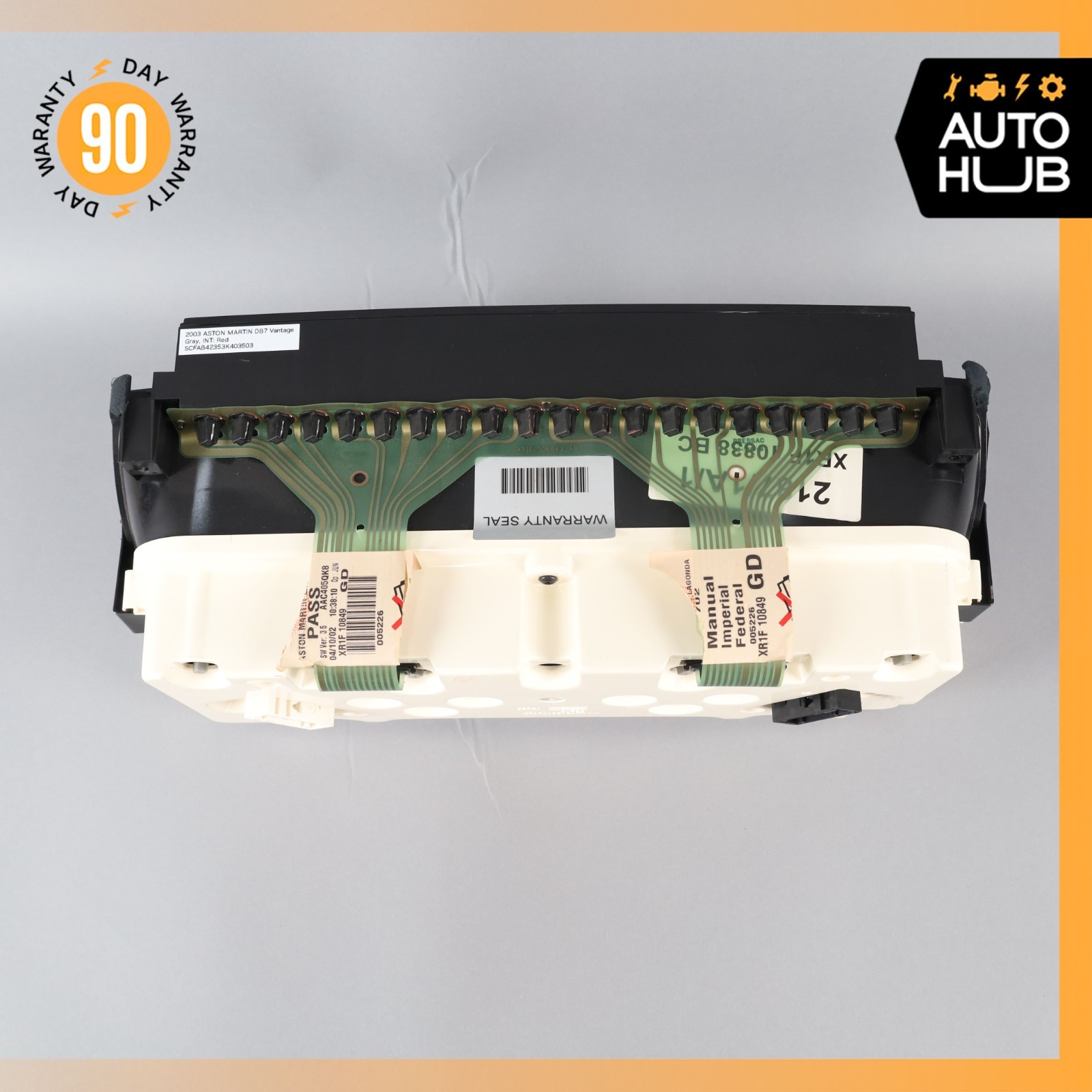 00-04 Aston Martin DB7 Vantage Manual Instrument Cluster Speedometer OEM 35k