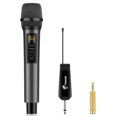 Wireless Microphone Kabellos, Drahtloses UHF Mikrofon Set für Karaoke 60 m