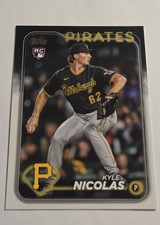 2024 Topps Series 2 - Kyle Nicolas #408 (RC) Pittsburgh Pirates