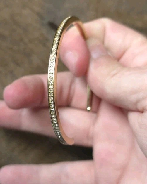 Bracciale Michael Kors in argento sterling placcato oro nido