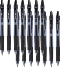 30 Pack Black Gel Pens, Retractable Medium Point Gel Ink Pens Smooth Writing for