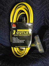 Morris Extension Cord 3 Outlet Outdoor Tblock