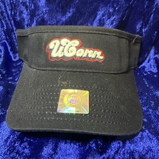NEW - U Conn Huskies Visor Adult One Size Fits All, Black w / White Red Logo