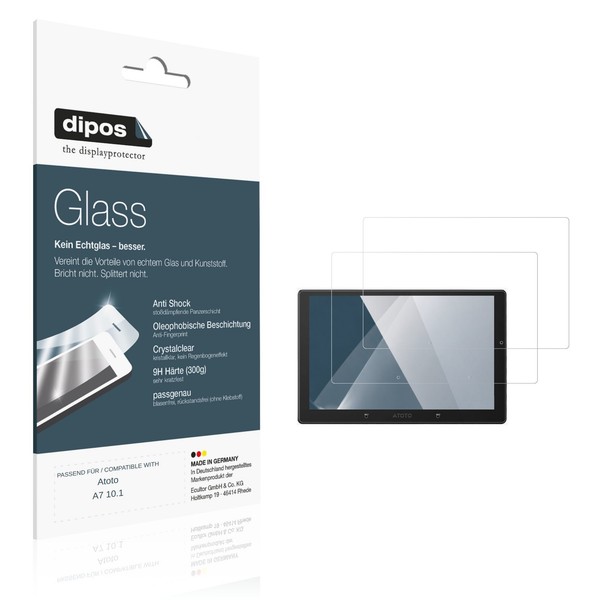 2X Schutzfolie FüR Atoto A7 10.1 - Anti-Shock 9H Folie dipos Glass-image