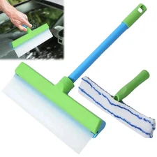 3-in-1 Recyclable Silicone Window Squeegee Kit Shower Glass Mirror Door Cleaner