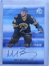 2015/16 SP Authentic Hockey Matt Beleskey Sign Of Times SOTT-BS Boston Bruins