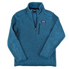 Kids Youth Patagonia Better Sweater 1/4 Zip Fleece Pullover Blue Heather L