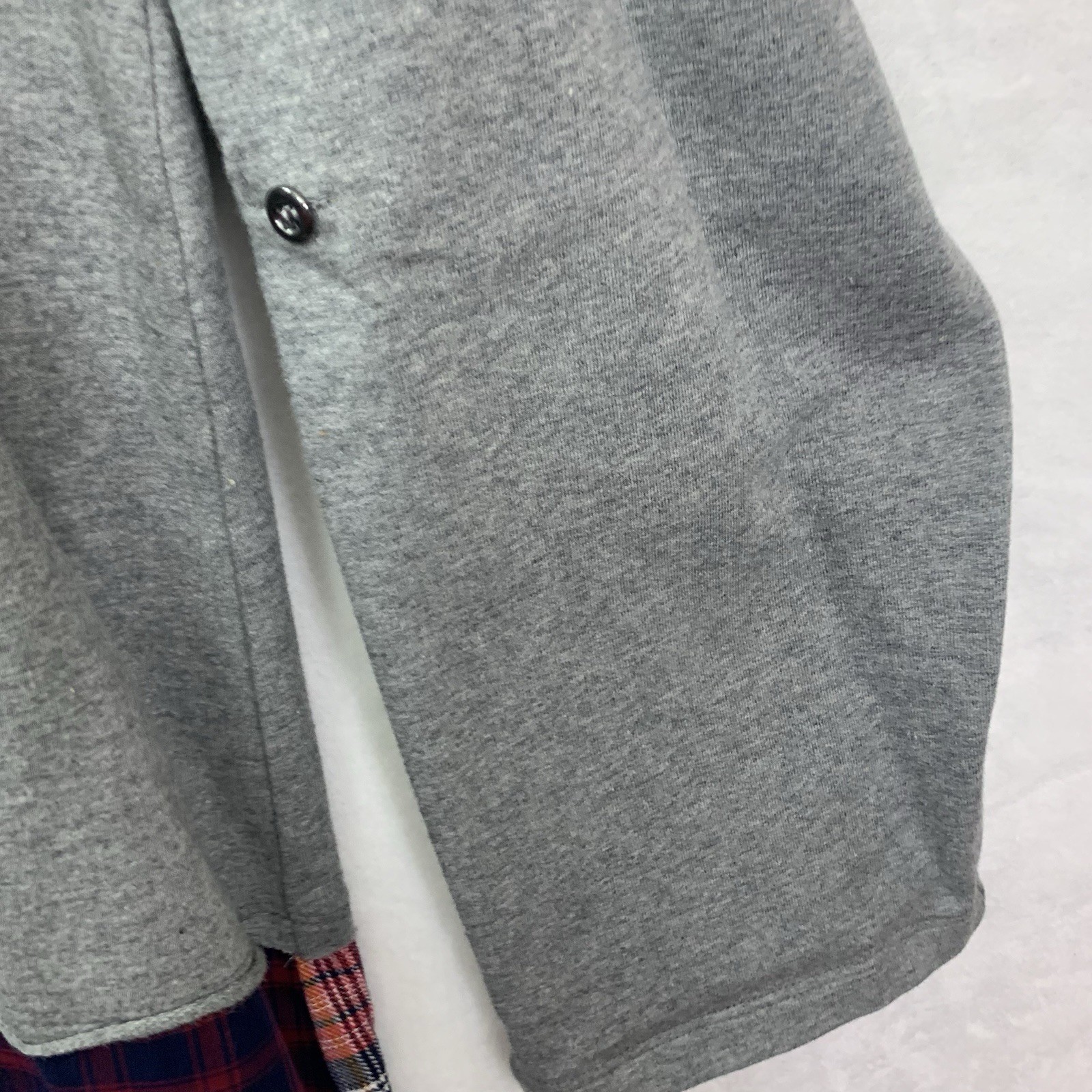 Multiples Woman's Size Large Gray Button Back Top… - image 11