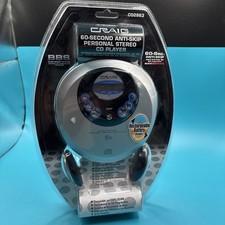 Craig Electronics CD Player 60 Second Anti-Skip Bass Boost Headphones