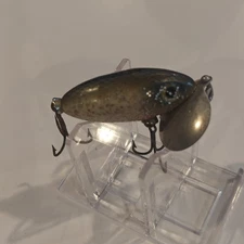 Vintage Fred Arbogast Jitterbug 3/8 Ounce Topwater Fishing Lure Silver Flash