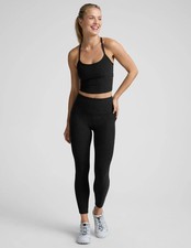 Beyond Yoga Spacedye Out of Pocket Leggings Women's L Black High Waisted GBO2144