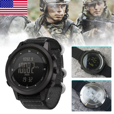 Men Outdoor Sport Tactical Smart Watch Altimeter Barometer Compass WristWatch*