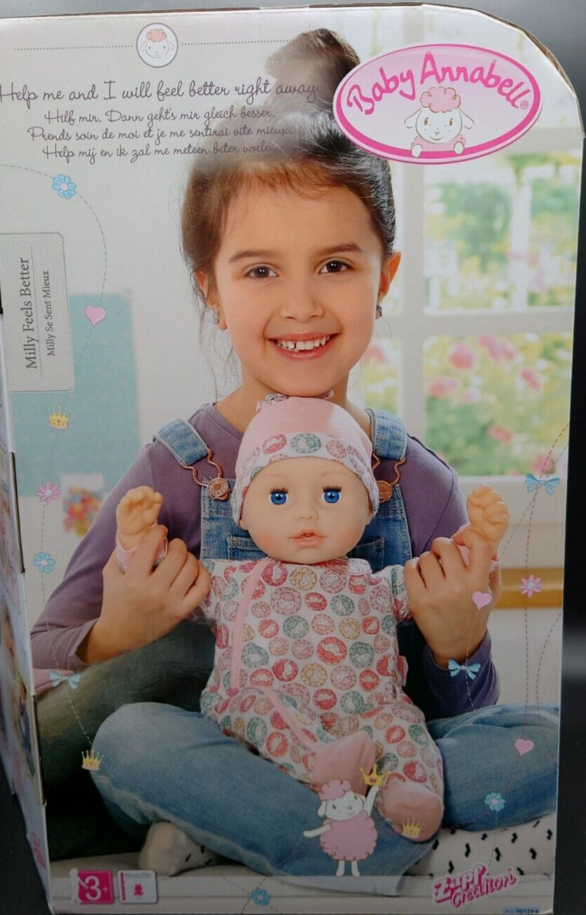 Baby Annabell 43cm Zapf Creation Puppe für Kinder linkes Auge ggf. Defekt